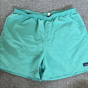 Patagonia Green Swim Trunks Quick-Dry Relaxed Fit